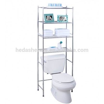 hot new design bathroom tempered glass shelf with acrylic legs space saver