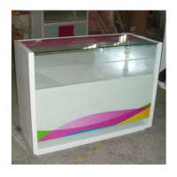 display counter,mobile counter design wooden mobile display counter