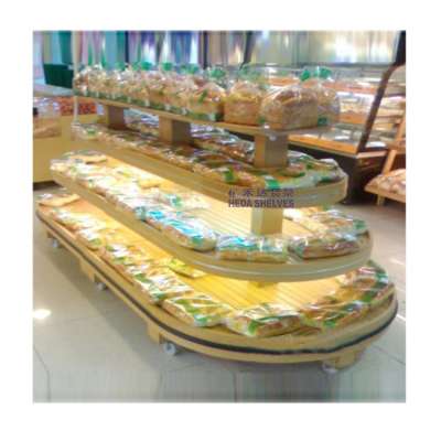 Wooden Bread Display Rack supermarket for sale