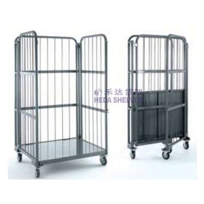 High Quality Customization Warehouse Logistics Cage Trolley