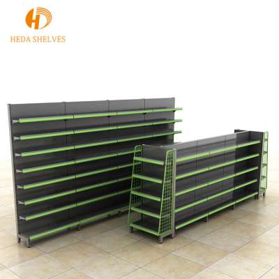 Fashion and popular Double-sided Grocery Store shelf Supermarket Display Racks