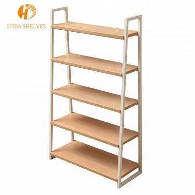 Hot sale accessories modern wood flooring display rack for promotion