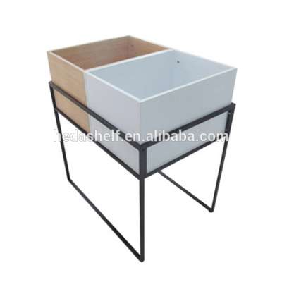 Electrostatic spraying small gifts metal supermarket floor display shelf